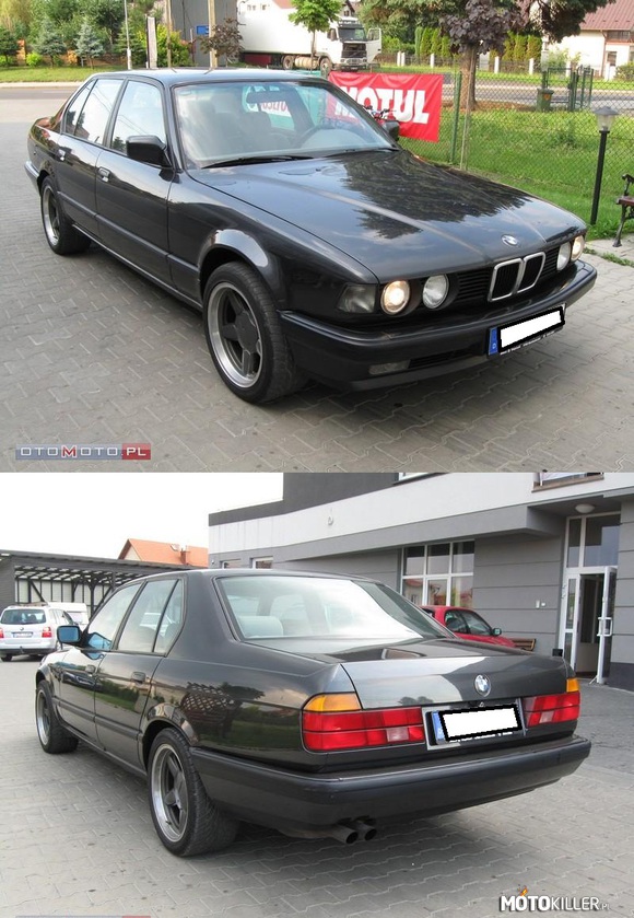 BMW e32 Klasyk – Piękna limuzyna BMW e32

E32

BMW E32 - W 1985 roku rozpoczęto produkcję BMW E32, drugiej generacji BMW serii 7, następcy BMW E23. Na rynek E32 weszło wyposażone w najnowocześniejsze technologie. Najlepiej wyposażone wersje posiadały telefon, fax, chłodziarkę do win, ogrzewane klamki, elektroniczny system kontroli trakcji i system wzmacniający docisk wycieraczek do szyby przedniej przy wyższych prędkościach, dwustrefową klimatyzację czy elektrycznie ogrzewane i sterowane fotele tylne.

W Europie można było zamówić wersje bez skóry czy wielu innych dodatków, które w wersji na rynek amerykański były standardem.

Samochód także oferowano w wersji z powiększonym rozstawem osi o 10 cm (iL).

Paletę silnikową E32 stanowiły same silniki benzynowe o pojemnościach: 3.0 L (730i), 3,5 L (735i), 4.0 L (740i) i 5.0L (750i).

Wersje silnikowe:
730i 2986 ccm	188 KM(138 kW) przy 5800 obr/min	260 Nm przy 4000 obr/min

735i 3430 ccm	211 KM(155 kW) przy 5700 obr/min	305 Nm przy 4000 obr/min

740i 3982 ccm	286 KM(210 KW) przy 5800 obr/min	400 Nm przy 4500 obr/min

750i 4988 ccm	300 KM(220 kW) przy 5200 obr/min	450 Nm przy 4100 obr/min

B11 3,5 3430 ccm 254 KM(157 KW) przy 6000 obr/min	325 Nm przy 4000 obr/min

B12 5.0	4988 ccm 350 KM(257 kW) przy 5300 obr/min	470 Nm przy 4000 obr/min

BMW E32 produkowano z przeznaczeniem na cztery rynki: europejski, japoński, amerykański i południowoafrykański.

Alpina B11
 W 1992 roku tuner BMW - Alpina wprowadził na rynek model Alpina B11 będący odpowiednikiem BMW E32. Model ten otrzymał sportowo zestrojone zawieszenie, bodykit, aluminiowe felgi Alpina i sinik i pojemności 3,5 litra osiągający moc 254 KM. Alpina B11 rozpędza się do 245 km/h. 

W 1993 roku na rynek wszedł BMW Alpina B11 4.0 z silnikiem o pojemności 3982 ccm i mocy 315 KM, który pozwalał B11 osiągać prędkość ponad 260 km/h, zaś pierwszą setkę osiągać w 7 sekund. 

Alpina B11 posiadała m.in.:
ABS
bodykit Alpina
podgrzewane lusterka i klamki
elektryczne sterowanie szyb z przodu i z tyłu
poduszki powietrzne dla kierowcy i pasażera
nową, czteroramienną kierownicę
antenę wmocowaną w tylną szybę
srebrną tabliczkę producenta z indywidualnym numerem


Topowym modelem Alpiny był wprowadzony na rynek model Alpina B12 5.0, która posiadała pięciolitrowy, dwunastocylindrowy silnik o mocy 350 KM, dzięki któremu samochód osiągał około 275 km/h. 
B12 posiadała m.in.:
kontrolę stabilizacji i trakcji ASC + T
ABS
EML
bodykit Alpina
nową, czteroramienną kierownicę Alpina
przyciemniane szyby
spryskiwacze przednich reflektorów
ogrzewane lusterka i klamki
system antywłamaniowy
poduszki powietrzne dla kierowcy i pasażera
sportowe, elektronicznie regulowane siedzenia z pamięcią trzech ustawień
wnętrze wyłożone skórą
ogrzewane przednie fotele
cyfrowe wskaźniki temperatury oleju
dwustrefową klimatyzację
radio BMW BAVARIA z systemem głośników
antenę wbudowaną w tylną szybę
srebrną tabliczkę producenta z indywidualnym numerem 