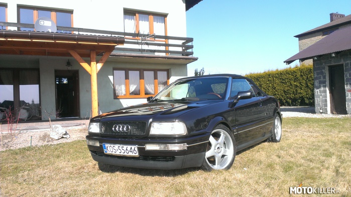 Audi 80 B4 2.3 10v 1993 r – po zimie pora wyjechać z garażu:) jak na 21 latek to chyba nie wygląda źle:) 
