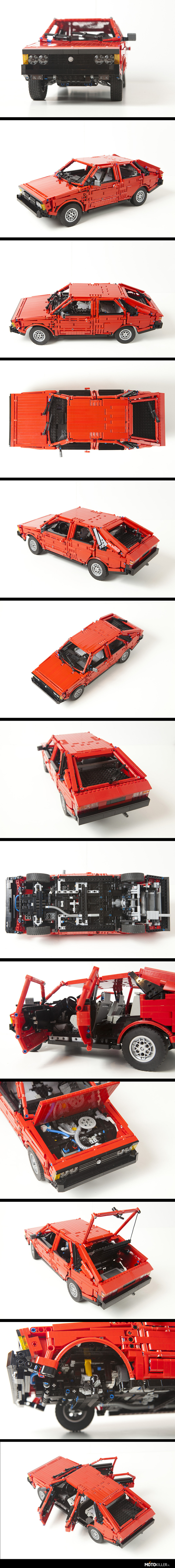 FSO Polonez zbudowany z klocków LEGO Technic – Jak na możliwości LEGO, niezwykle szczegółowy model. Robi wrażenie. 