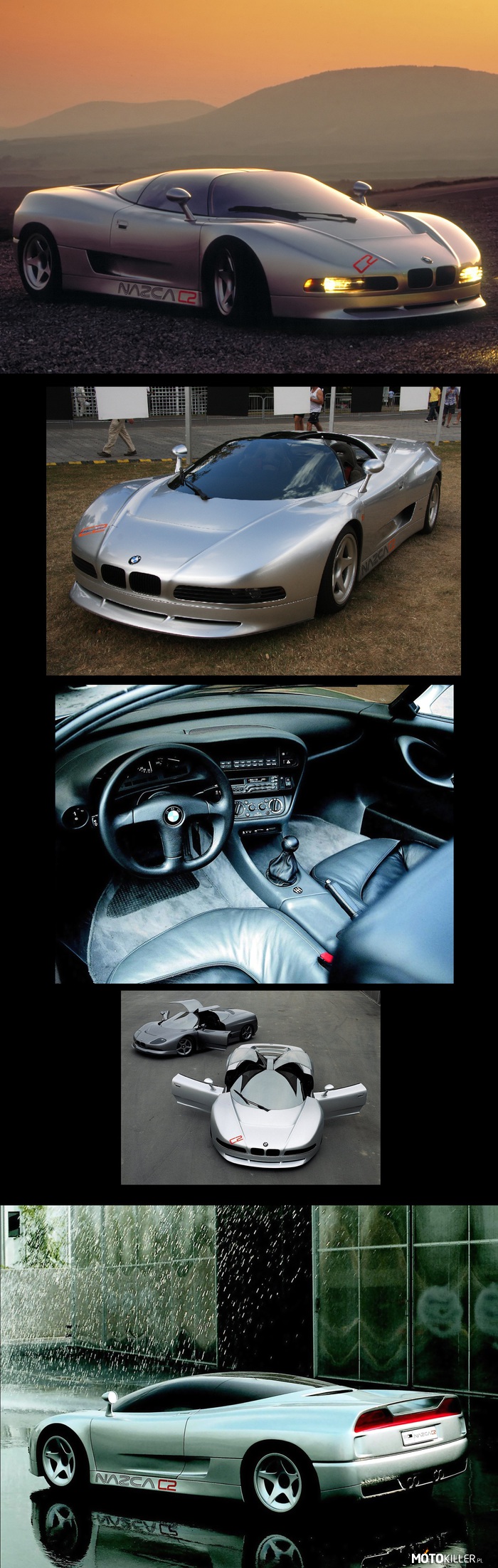 Z serii: niecodzienne koncepty - BMW Nazca C2 – Koncept z 1991 r. 
Pod maską umieszczony został 5 litrowy silnik, o mocy ok 380 KM.
Prędkość maksymalna dochodzi do 327 km/h, zaś prędkość 100 km/h osiąga po 3,7 sekundy.

Powstały tylko 3 egzemplarze tego modelu. 