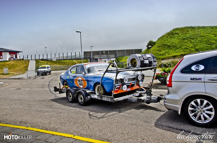 Ford Capri – Spotkane przed torem w Zandvoort. 